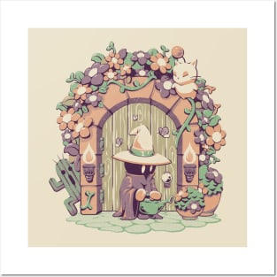 Fantasy Garden - Cute Geek Gamer Mage Flowers Gift Posters and Art